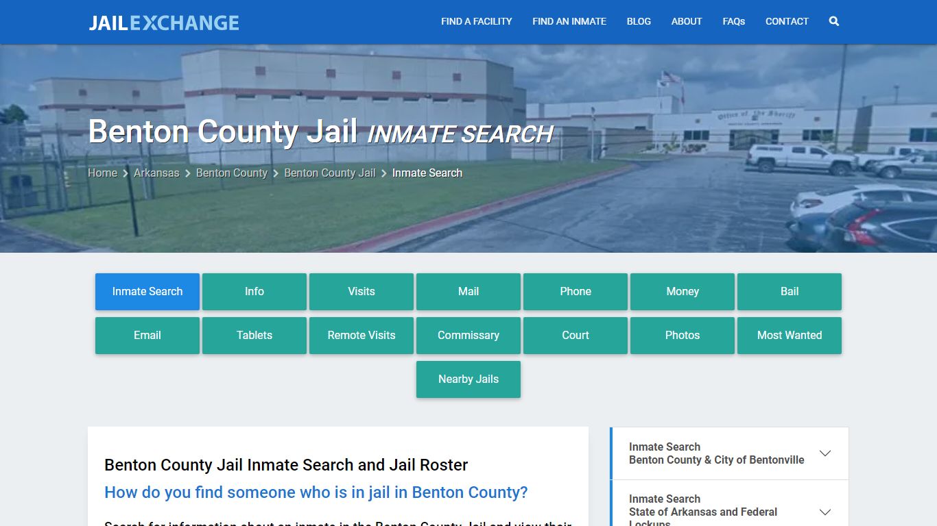 Inmate Search: Roster & Mugshots - Benton County Jail, AR